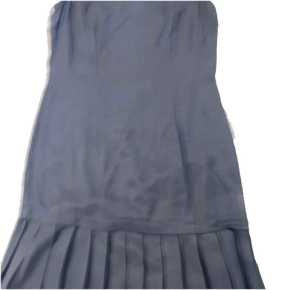 Vintage 90s All That Jazz Skater Dress Womens 7/8 Black Sheath‎ Pleated Hem